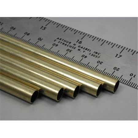 K&S Engineering K&S Engineering K-S1150 0.28 in. Round Brass Tube - 5 Piece K+S1150